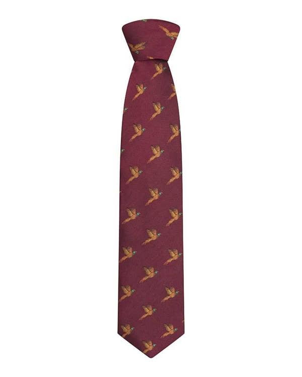 Hoggs silk tie in Wine