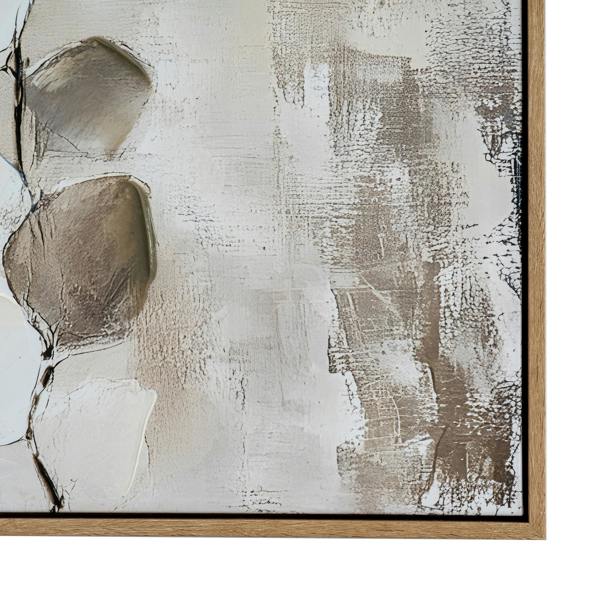 Hill Interiors Mistora Hand-Painted Framed Canvas Print - Multicoloured - 
