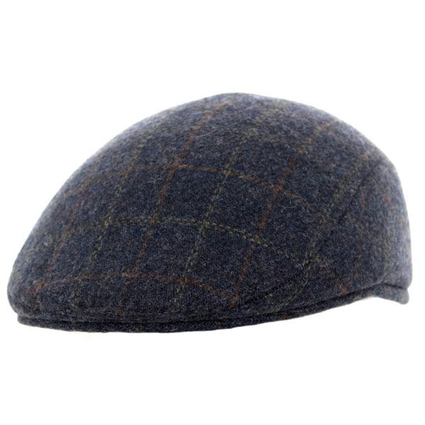 Tweed Ear Flat Cap - Padded Flat Cap with Internal Ear Flaps