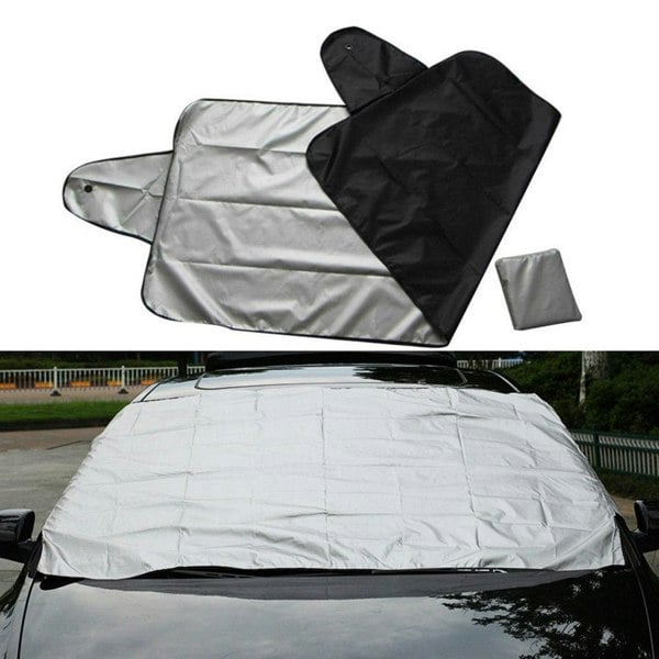 Windscreen Car Cover Frost, Ice, Snow & Sun Protector - Small to Medium Windscreens (190cm x 70cm)