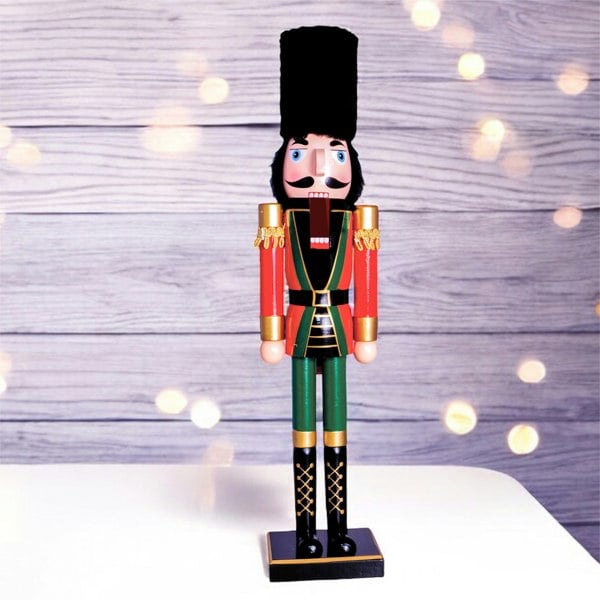 St Helens 60Cm Classic Wooden Nutcracker Soldier