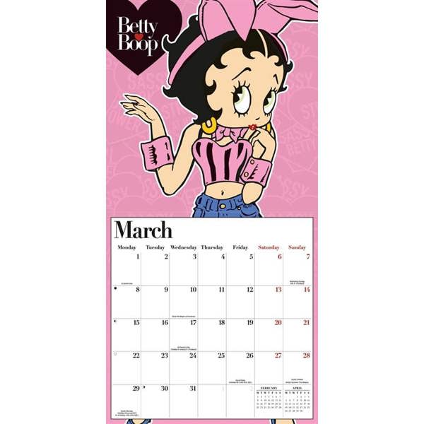 Betty Boop Calendar 2027, Wall Calendars, Month To View, Humour, Gift