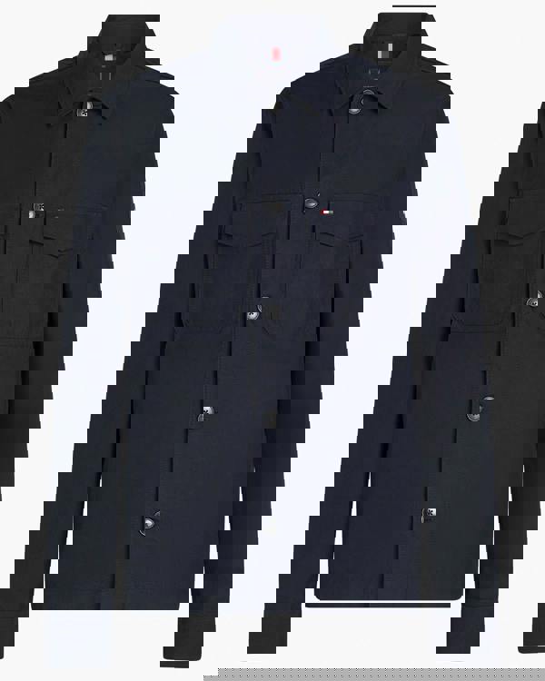 Tommy Hilfiger Cotton Nylon Mens Shirt Jacket - Desert Sky