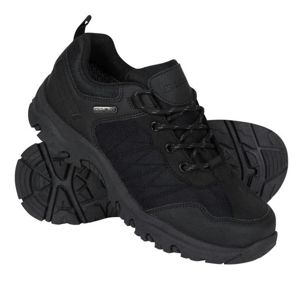 Mountain Warehouse Childrens/Kids Stampede Waterproof Walking Trainers - Black - 