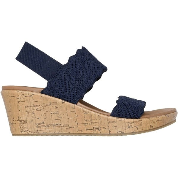 Skechers Beverlee Timeless Touch Textile Women's Navy Sandals