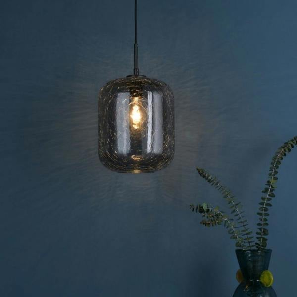 Pagazzi Lighting Quinna 1-Light Smoked Glass Pendant
