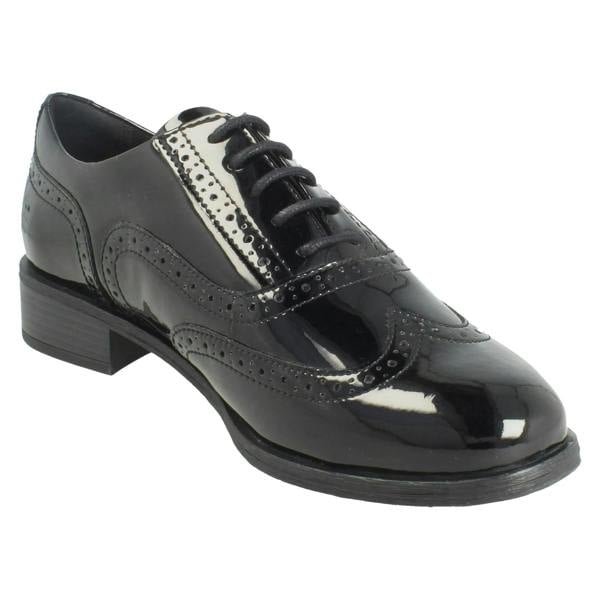 Clarks Ladies Clarks Lace Up Smart Brogue Shoes Havisham Oak