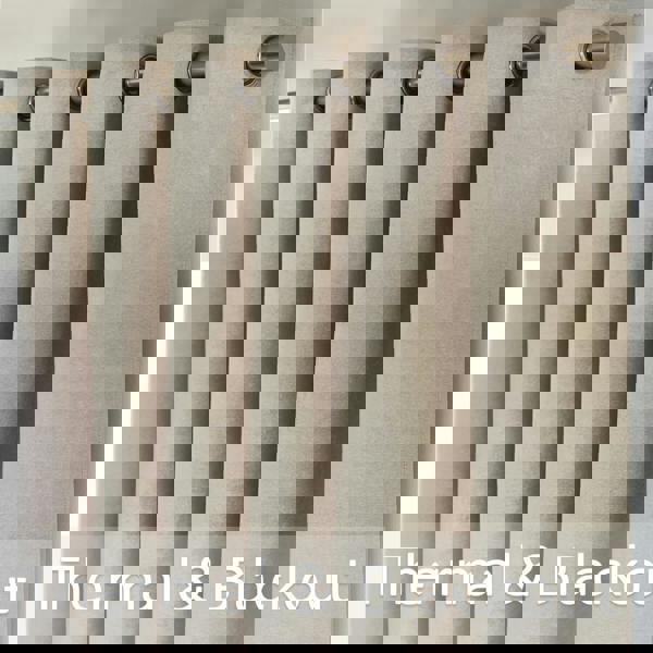 Luxury Living Chenille Blackout Ring Top Eyelet Curtains