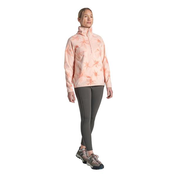 Craghoppers Womens/Ladies Reedmace National Trust Half Zip Fleece Top - Sherbert - 