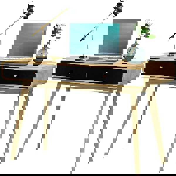 Dorel Home Cassie Desk 2 Drawers OakBlack120x50x79cm