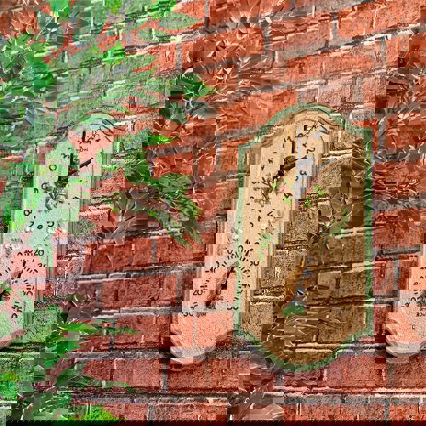 St Helens Outdoor Owl Design Clock and Thermometer