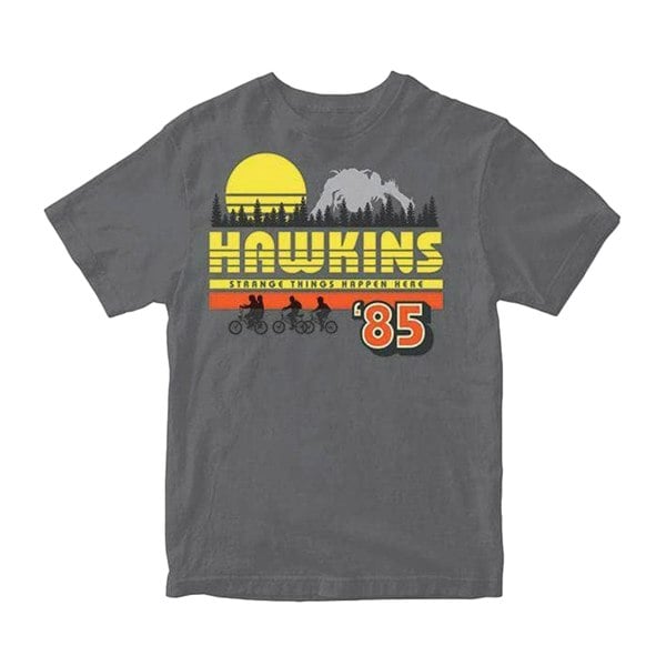 Stranger Things Unisex Adult Hawkins T-Shirt - Grey