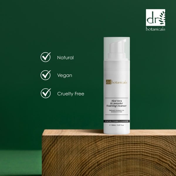 Dr Botanicals Aloe Vera & Lavender Facial Foaming Cleanser 150ml