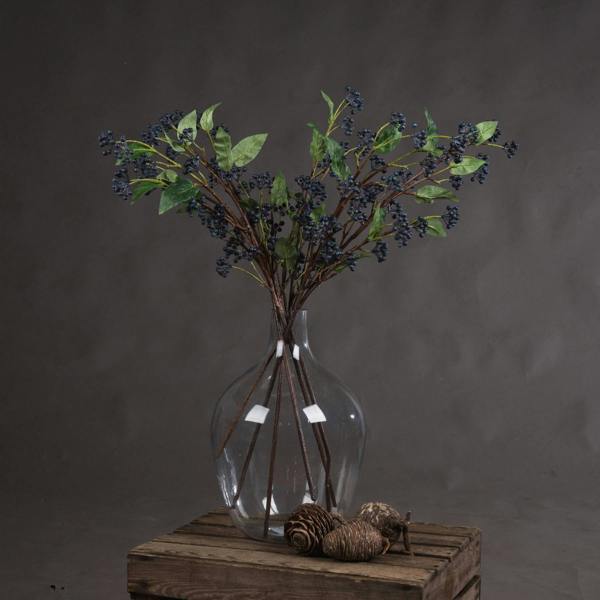 Wyld Haus Set of 3 Artificial Flowers Viburnum Berry Stem