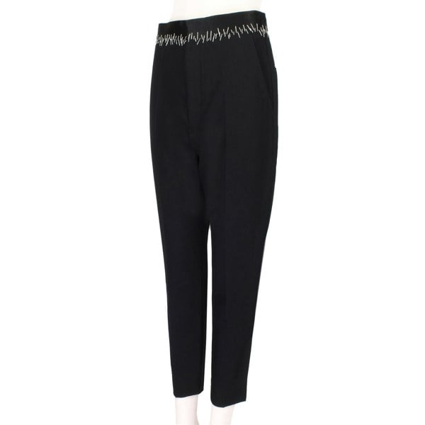 Haider Ackermann runway collection trousers in a black twill fabric