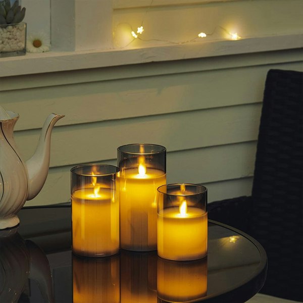 Elegant LED Remote-Controlled Flameless Candle Set Living and Home