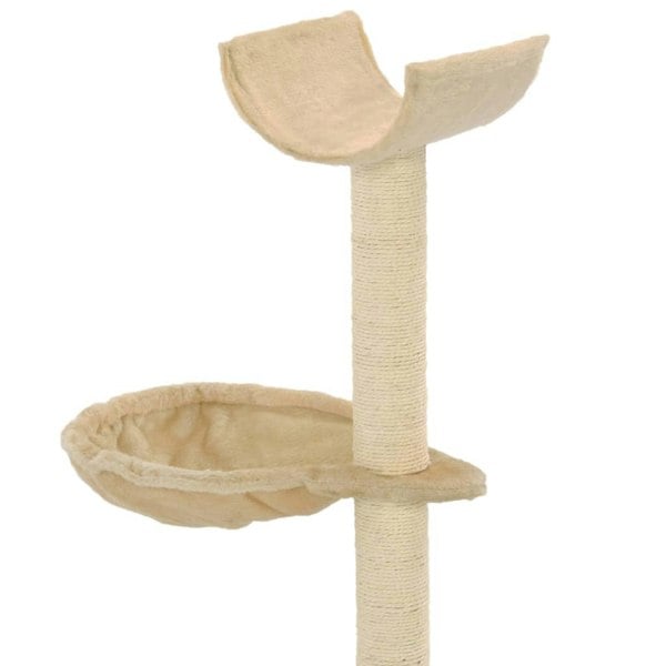 Berkfield Cat Tree with Sisal Scratching Posts 105 cm Beige