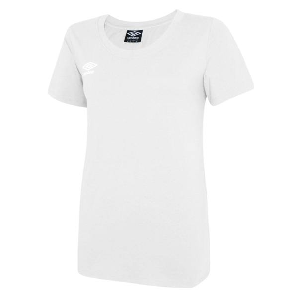 Umbro Womens/Ladies Club Leisure T-Shirt - White/Black - 