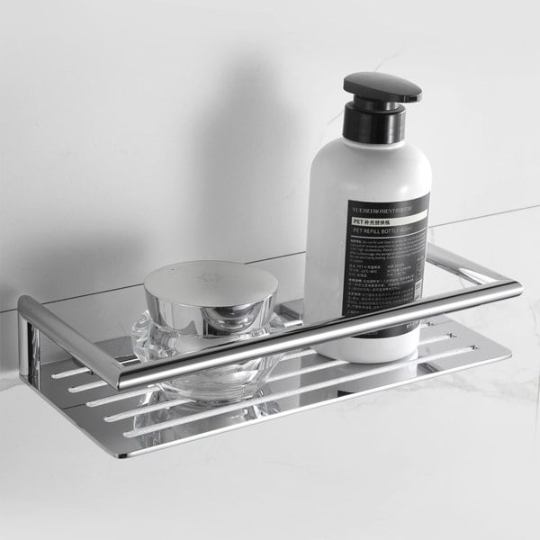 Showerdrape Verso Wall Mounted Stainless Steel Chrome Bottle Basket