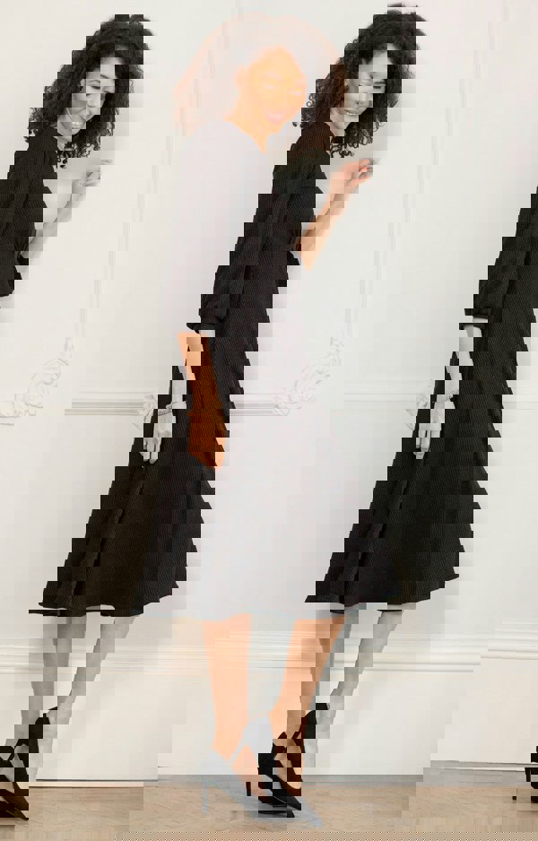 Alie Street London Kimberly Midi Dress (Sparkle Black)