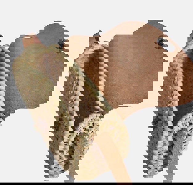 Berber Leather The Safi Rattan Round Bag - Loose Weave