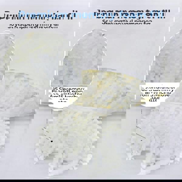 Lavio Side Sleeper Pillow Shreded Memory Foam Adjustable Comfort Bounce Back