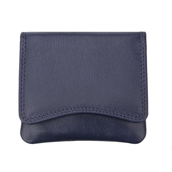 Purple  leather purse on a white background