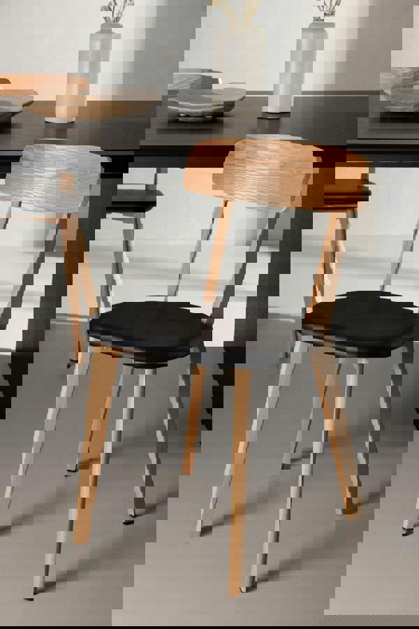 TRL Furniture Elvora Luxe Dining Chair – Oak (Set of 2)