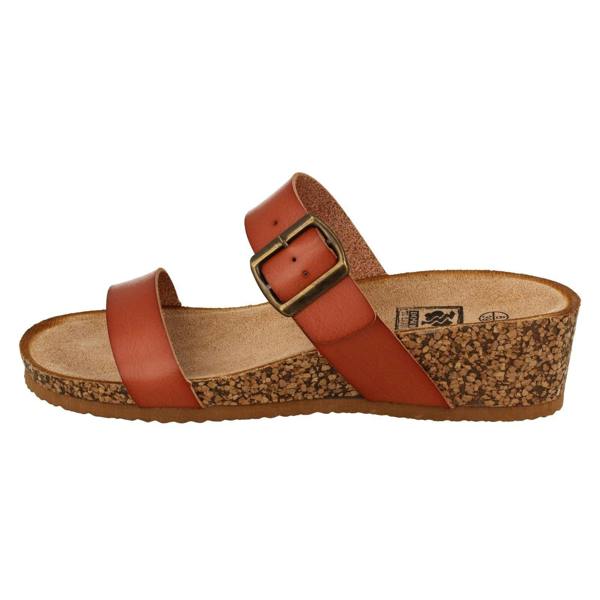 Down to Earth Ladies Down To Earth Mid Wedge Mule Sandals F12087