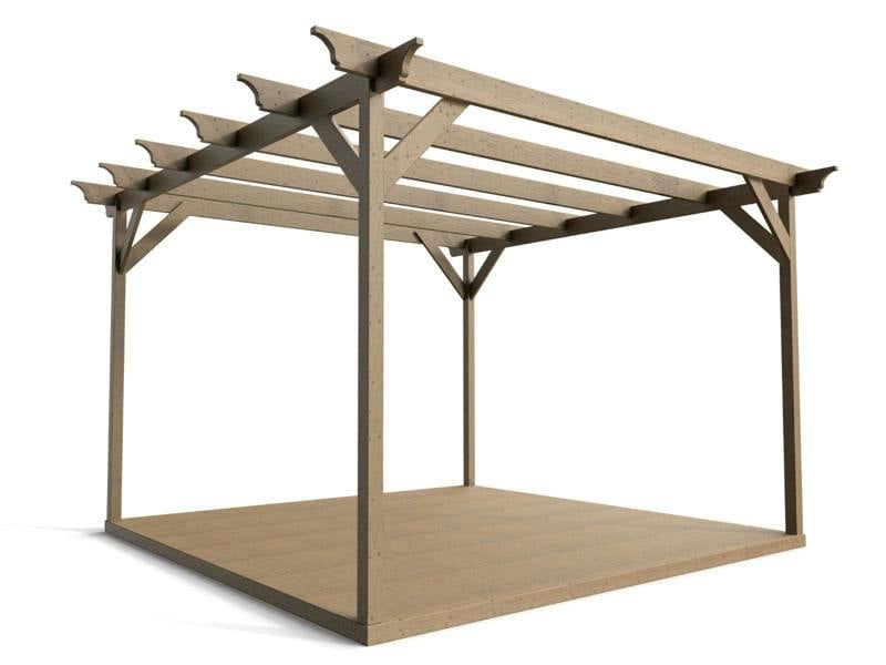 Arbor Garden Solutions Champion Wooden Pergola and Decking Kit