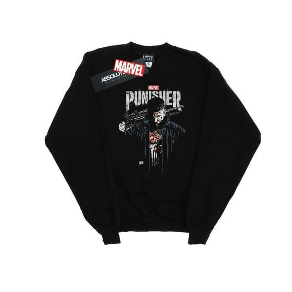Marvel Mens The Punisher TV Series Frank Castle Sweatshirt - Black