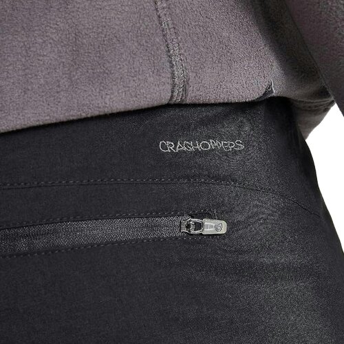 Craghoppers Mens Kiwi Pro Stretch Cargo Trousers - Black - 34R - Black - 96% Recycled Polyamide/4% Elastane