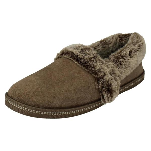 Skechers Ladies Skechers Cali With Memory Foam Vegan Full Slippers Team Toasty 32777