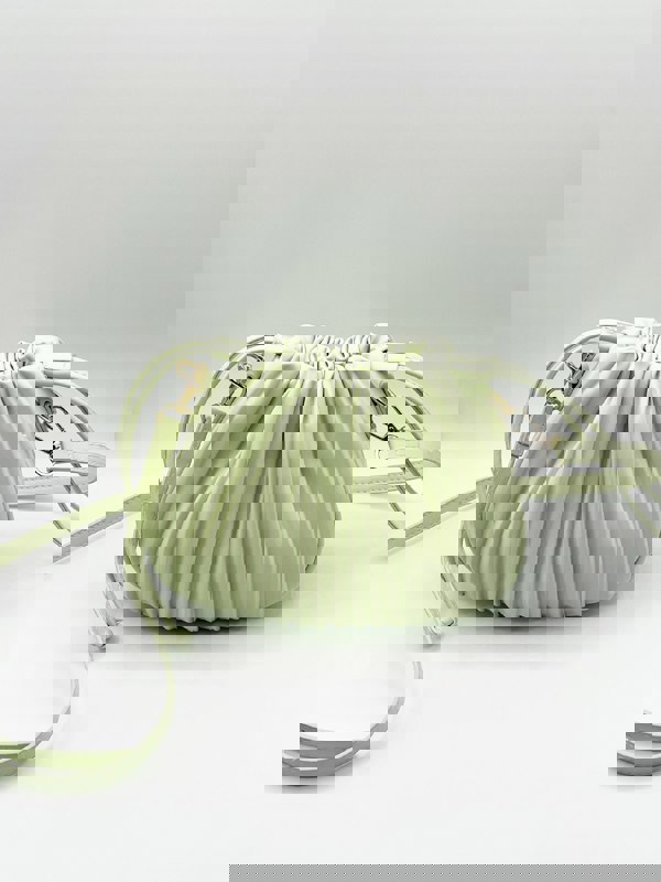 SVNX Pleated pouch Bag in Mint