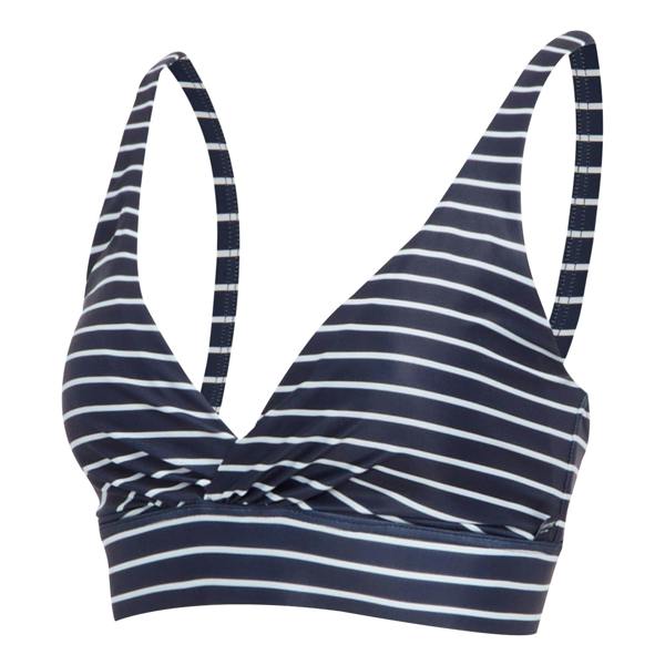 Regatta Womens/Ladies Paloma Stripe Textured Bikini Top - Navy/White - 