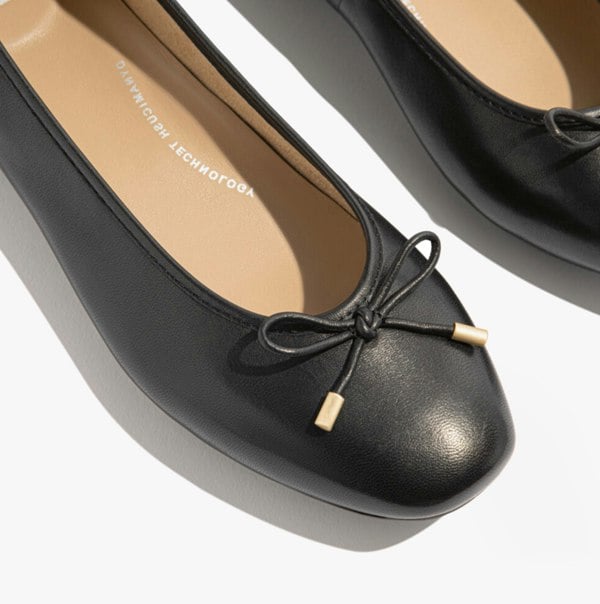 FitFlop DELICATO BOW Womens Ballet Flats Black