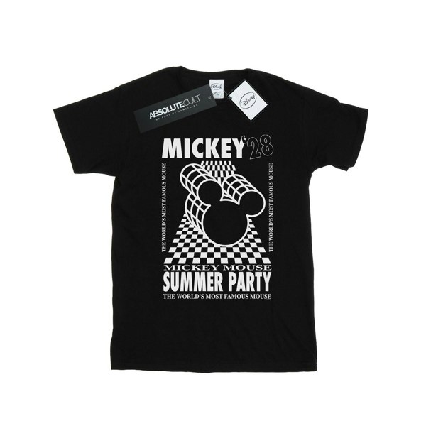 Disney Boys Mickey Mouse Summer Party T-Shirt - Black