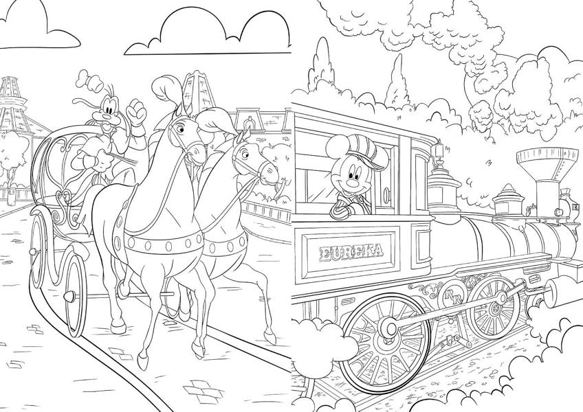 Disney: Disneyland Paris Colouring Book | Relaxing Creative Activity & Colouring Gift for Disney Fans