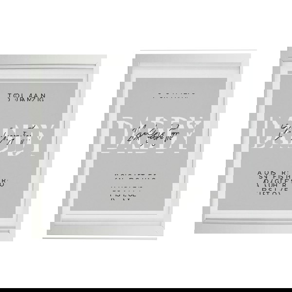 Personalised Memento Company Personalised Free Text White Poster Frame