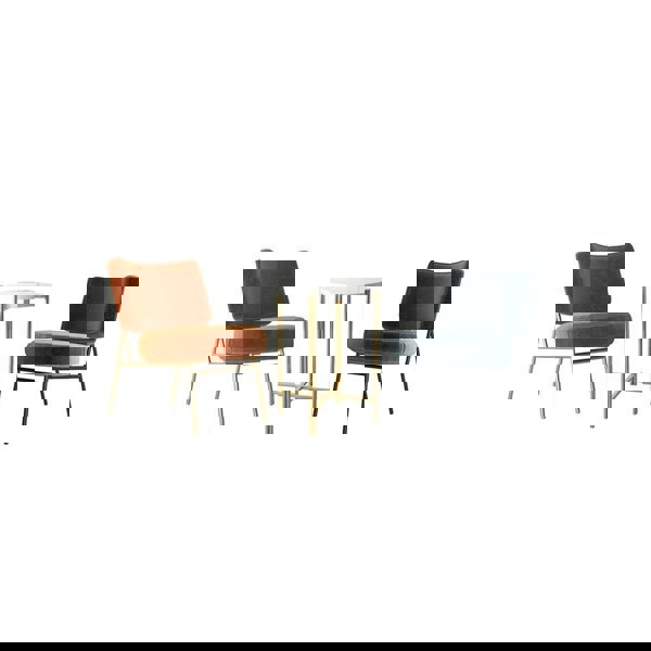 Aron Dining Chair, Velvet-Weilai Concept-Weilai Concept