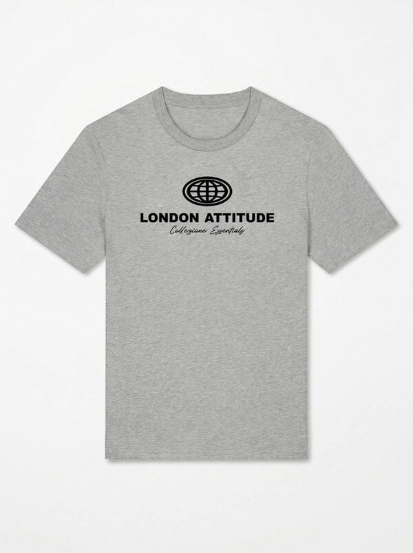 London Attitude Essential Globe Logo Premium Organic Cotton T-Shirt