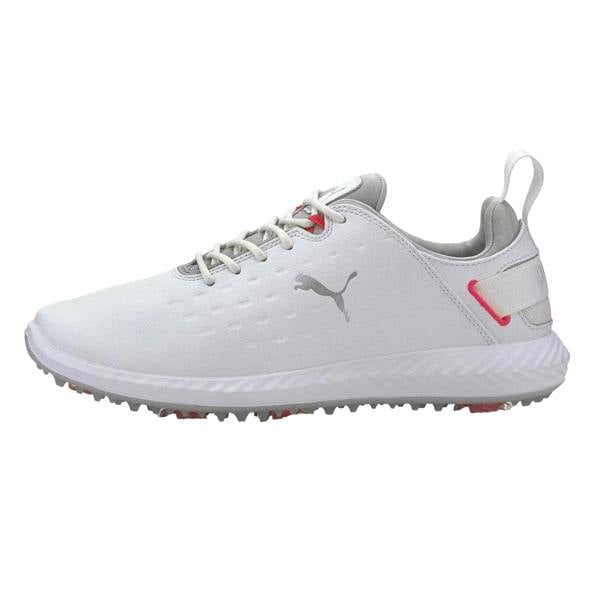 Puma Womens/Ladies Blaze Pro Ignite Textured Leather Spikeless Golf Shoes - White - 