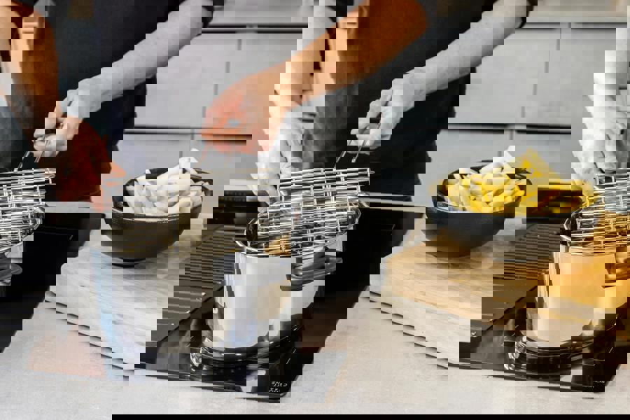 KitchenCraft Stainless Steel Large Chip Fryer and Basket