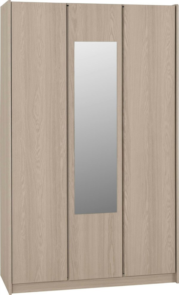 Seconique Paris 3 Door Triple Mirrored Wardrobe