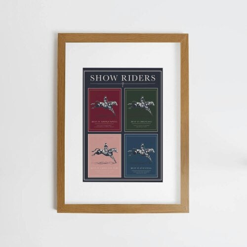 Joules Equestrian Excellence A2 Wood Frame | Multicoloured