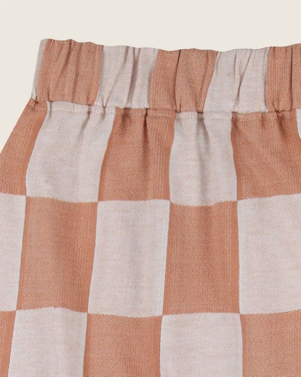 Orange Bold Check Print Skirt - image 3