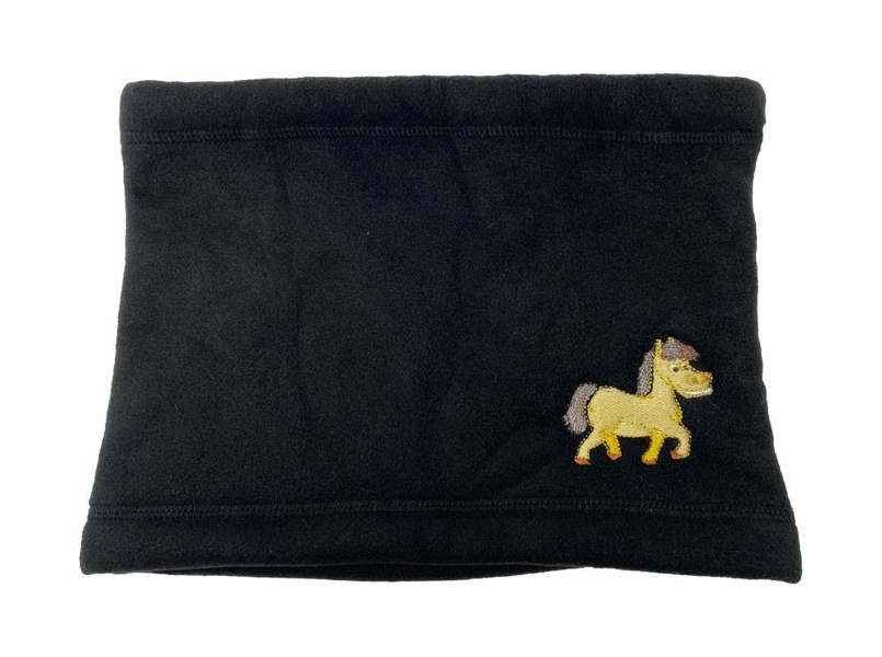 Horse Embroidered Fleece Snood