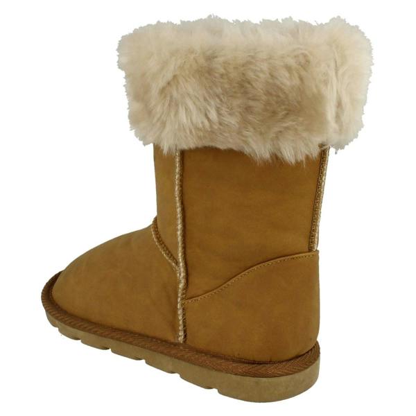 Spot On Girls Spot On Faux Fur Trim Casual Boots