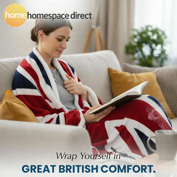 Union Jack Fleece Blanket - Red, White & Blue