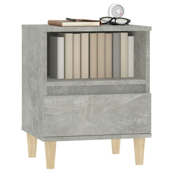 Berkfield Bedside Cabinets 2 pcs Concrete Grey 40x35x50 cm